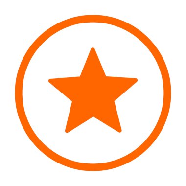 Vektör illüstrasyonu olarak yıldız ve daire