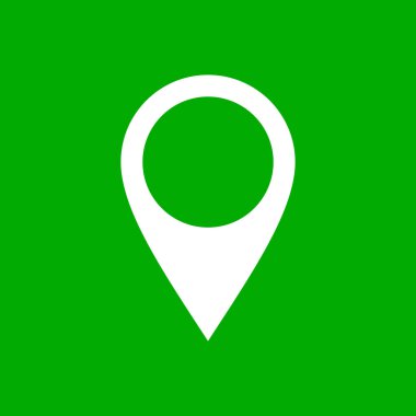 Vektör illüstrasyonu olarak konum ve arkaplan