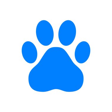 Paw ve arkaplan vektör gösterimi olarak