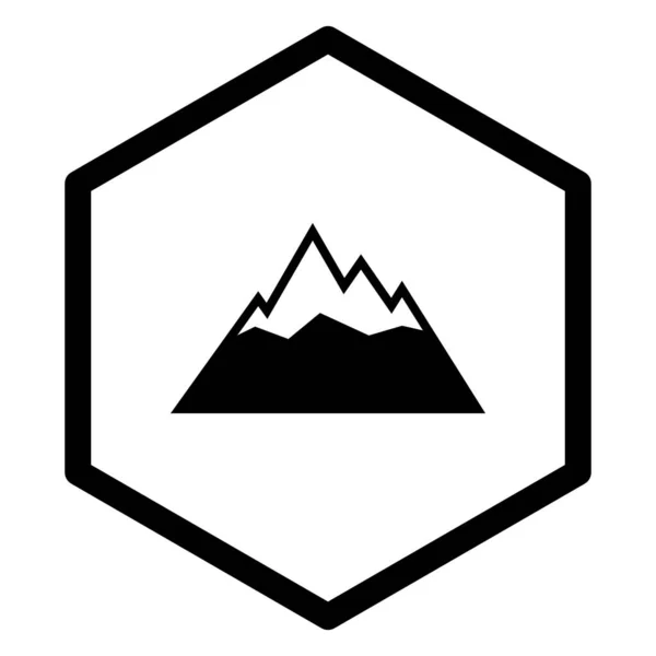 ベクトル図としての山と櫛 ストックイラスト