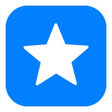 Vektör illüstrasyonu olarak yıldız ve uygulama simgesi