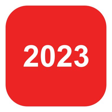 Year 2023 and app icon as vector illustration