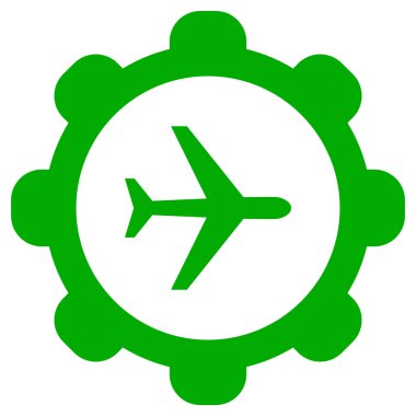 Vektör illüstrasyon olarak uçak ve tekerlek