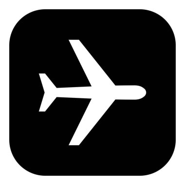 Vektör illüstrasyon olarak uçak ve uygulama simgesi