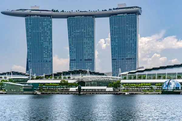 Délkelet Ázsia Szingapúr 2022 November Marina Bay Sands Hotel Egy — Stock Fotó