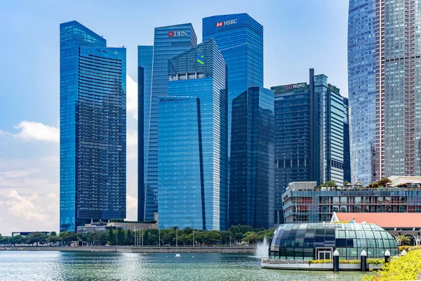 Délkelet Ázsia Szingapúr 2022 November Felhőkarcolók Modern Metropoliszban Szingapúrban Marina — Stock Fotó