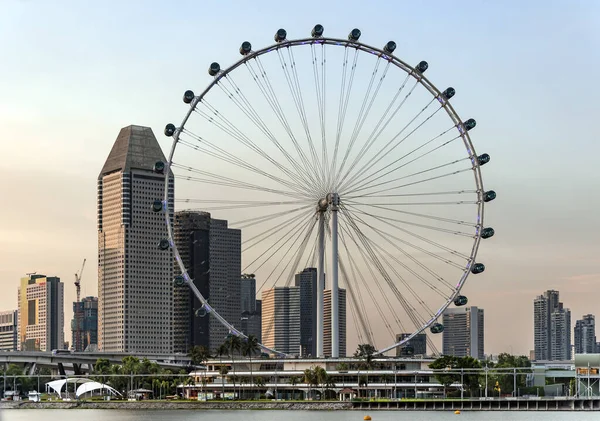 Délkelet Ázsia Szingapúr 2022 November Ferris Wheel Sunset Szingapúrban Nevű — Stock Fotó