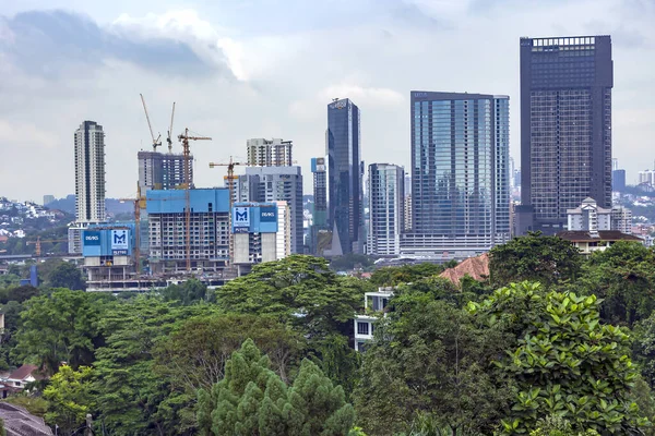 Юго Восточная Азия Куала Лумпур Ноябрь 2022 Года Skyscrapers Современных — стоковое фото