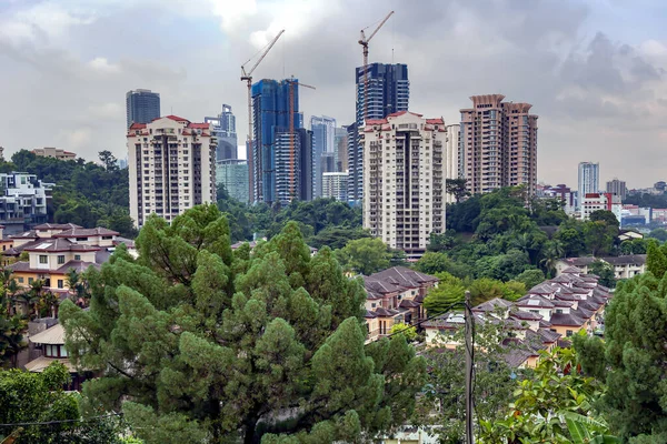 Юго Восточная Азия Куала Лумпур Ноябрь 2022 Года Skyscrapers Современных — стоковое фото