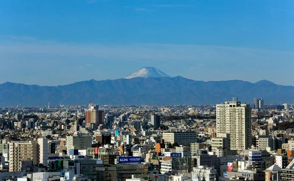 Japan Tokio May 2016 富士山を望む東京シティの空中風景 東京は日本の首都です — ストック写真