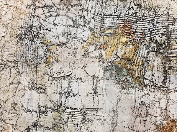 Fragmento Pinturas Óleo Abstratas Nas Cores Branca Cinza Dourada Textura — Fotografia de Stock