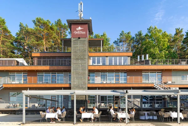 Latvia Jurmala Juni 2023 Nieuwe Moderne Architectuur Van Boutique Hotel — Stockfoto