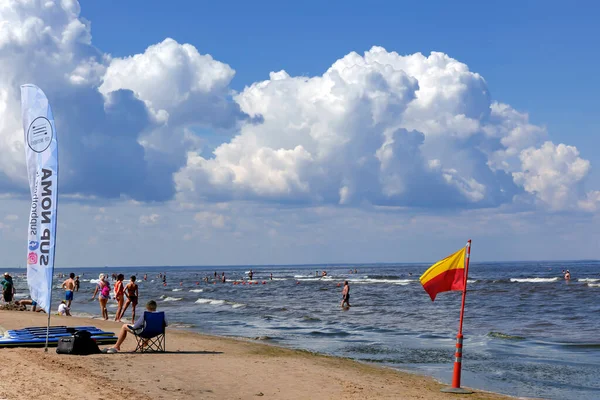 Latvia Riga July 2023 Jurmala Majori度假村波罗的海沿岸的租用局 — 图库照片
