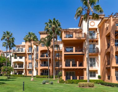 SPAIN, MARBELLA, 25, MAY, 2023: Marriott Hotel Resort - 5 star hotel in Elviria, Marbella district, Costa del Sol, Spain clipart
