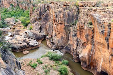 Blyde River Canyon Nature Reserve in Mpumalanga, South Africa forms part of the Greater Drakensberg escarpment and features on the scenic Panorama Route. clipart