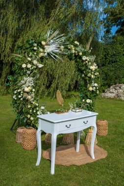 Yaz zamanı düğün dekorasyonu .