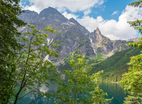 stock image Morskie Oko lake in the Tatra Mountains, Poland.