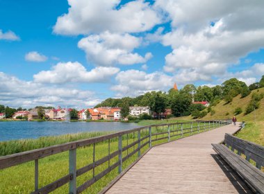 Talsi Kasabasının Panoramik Görünümü.