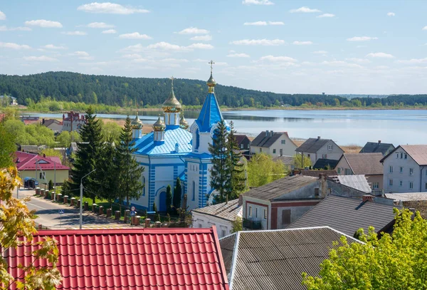 Biserica Adormirea Maicii Domnului Braslaw Belarus Peisaj Legi — Fotografie, imagine de stoc