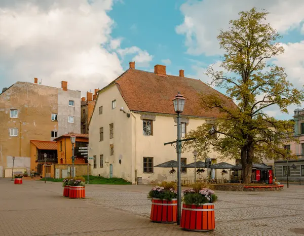 Cesis eski kasaba mimarisi, Letonya .