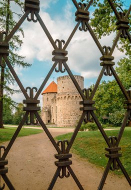 Livonya Tarikatı 'nın eski kalesi Kılıç Kardeşleri. Cesis, Letonya