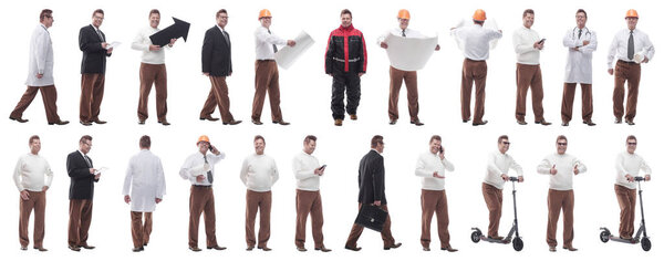 набор образов человека в полном росте. отображает множество концепций