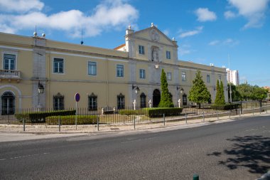 Portekiz Lizbon - 1 Temmuz 2024. PORTUGAL ASKERİ KURUMU. Colgio Militar, Lizbon, Portekiz 'de bir askeri ortaokul. 1803 yılında Mareşal Antnio Teixeira Rebello tarafından kuruldu..