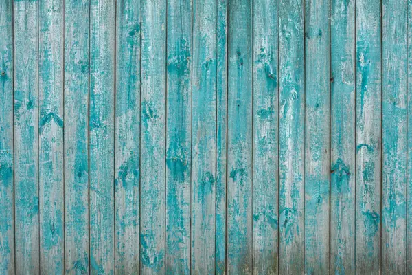 Blue Old Wooden Painted Panels Texture Background Baded Peeling Paint — стоковое фото