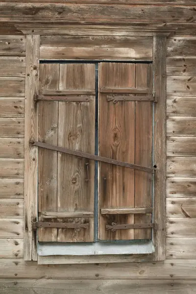 Alte Holzfenster Retro Stil Stockbild