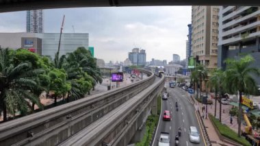 KUALA LUMPUR, MALAYSIA 22 APRIL, 2024: KL Monorail treni toplu taşıma.