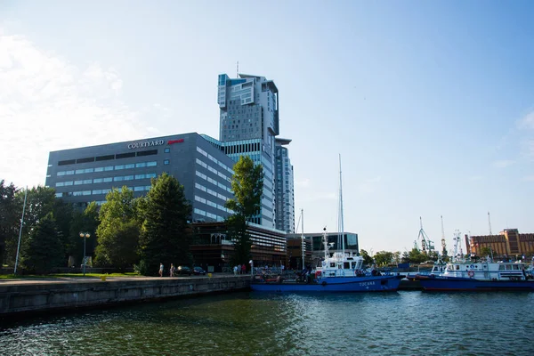 Gdynia Polen Juli 2018 Sea Towers Moderne Gebouwen Uitzicht Het — Stockfoto