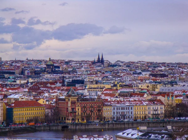 Prague City Winter Czech Republic — Photo