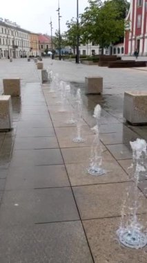 Polonya, Lublin 'deki eski kasaba meydanındaki çeşme.