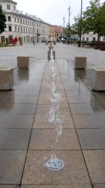 Polonya, Lublin 'deki eski kasaba meydanındaki çeşme.