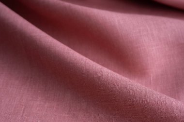 Kırışık keten bezler katlanmış peçeteler. Keten kumaş dokusu. Doğal çevre dostu malzemeler kullanma kavramı