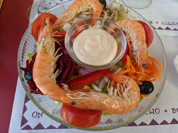 Lezzetli Asya yemeklerinin yakın görüntüsü