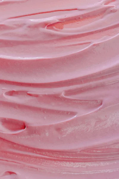 Розовый Глазурь Крупным Планом Сладкий Взбитые Сливки Текстуры Абстрактный Фон — стоковое фото