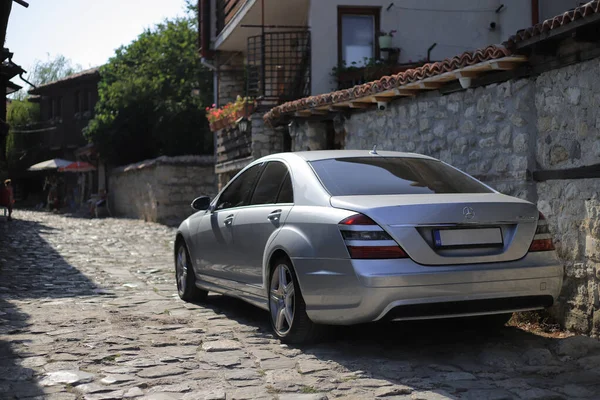 Nessebar Bulgária 2019 Augusztus Luxusautó Mercedes Benz Osztály Nessebar Óvárosában — Stock Fotó
