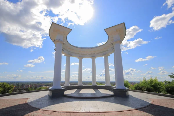 Poltava, Ukrayna 'da beyaz bir ağaç.