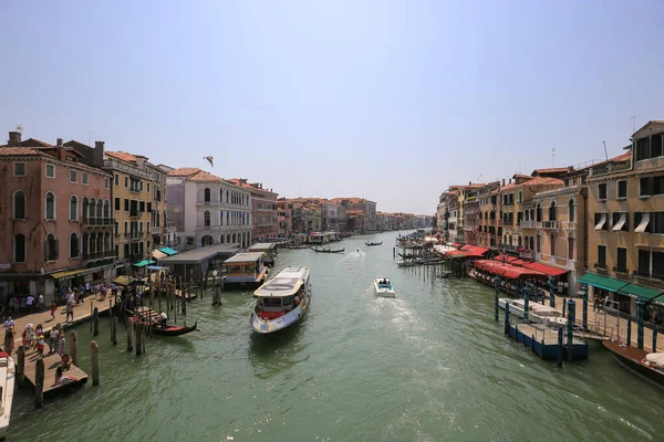 Veneza Itália Julho 2019 Panorama Cidade Canal Com Barcos Veneza — Fotografia de Stock