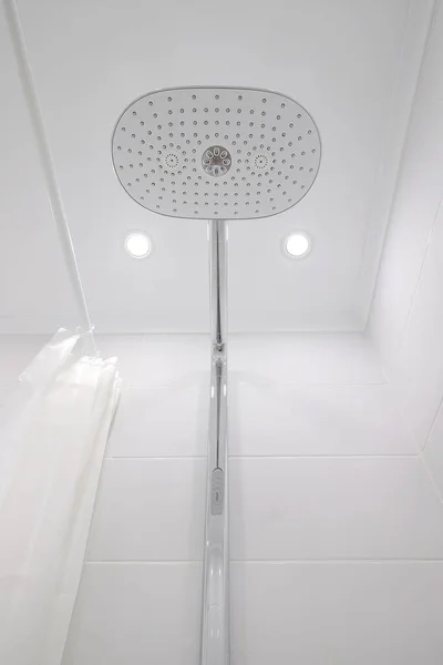 Chrome Chrower Head Shower Room — стоковое фото