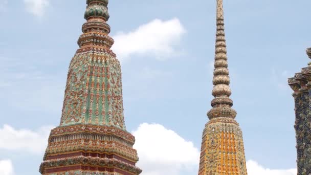 Tempio Buddista Bangkok Thailandia Torri Del Tempio — Video Stock