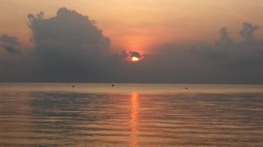 Günbatımı Koh Samui, Tayland.