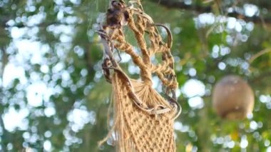 Hasır rüya yakalayıcı. Yaklaş..