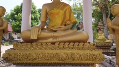 Buda heykellerinin kutsal güzelliğine tanık olun. Vesak 'taki tapınağı süsleyen, Buda' nın doğuşunu anan ve Budizm 'in özünü büyük bir saygıyla yayan..
