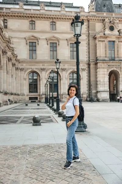 Mädchen Einem Paris lizenzfreie Stockbilder