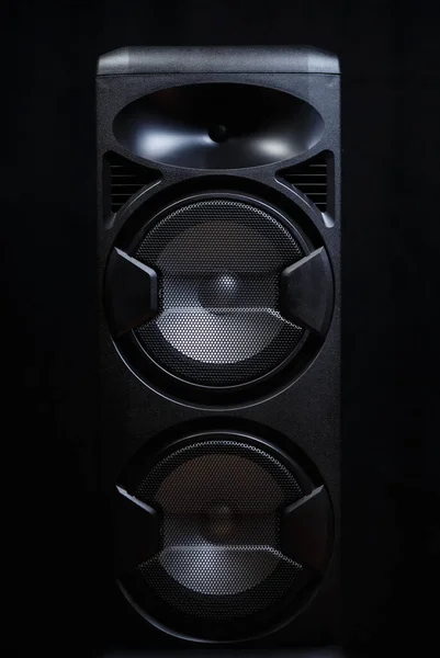 Sound System Sound Recording Studio Big Black Speaker Box High — Stock Photo, Image