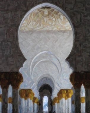 Kudüs, İsrail 'deki caminin içinde.