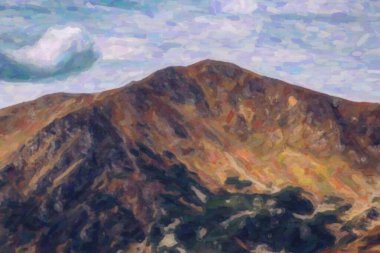 Sonbahar sezonu güzel Karpat Dağları. Europe.Instagram vintage film filtre aktif Turizm için seyahat hedef