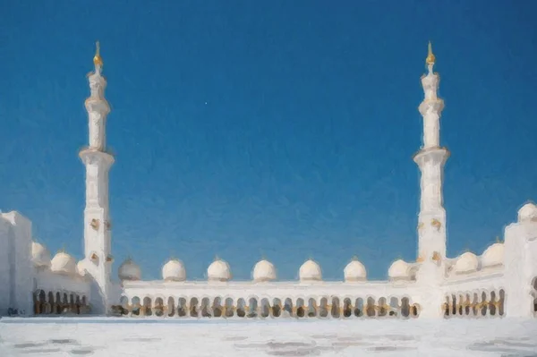 Mosque City Abu Dhabi — Stock Photo, Image